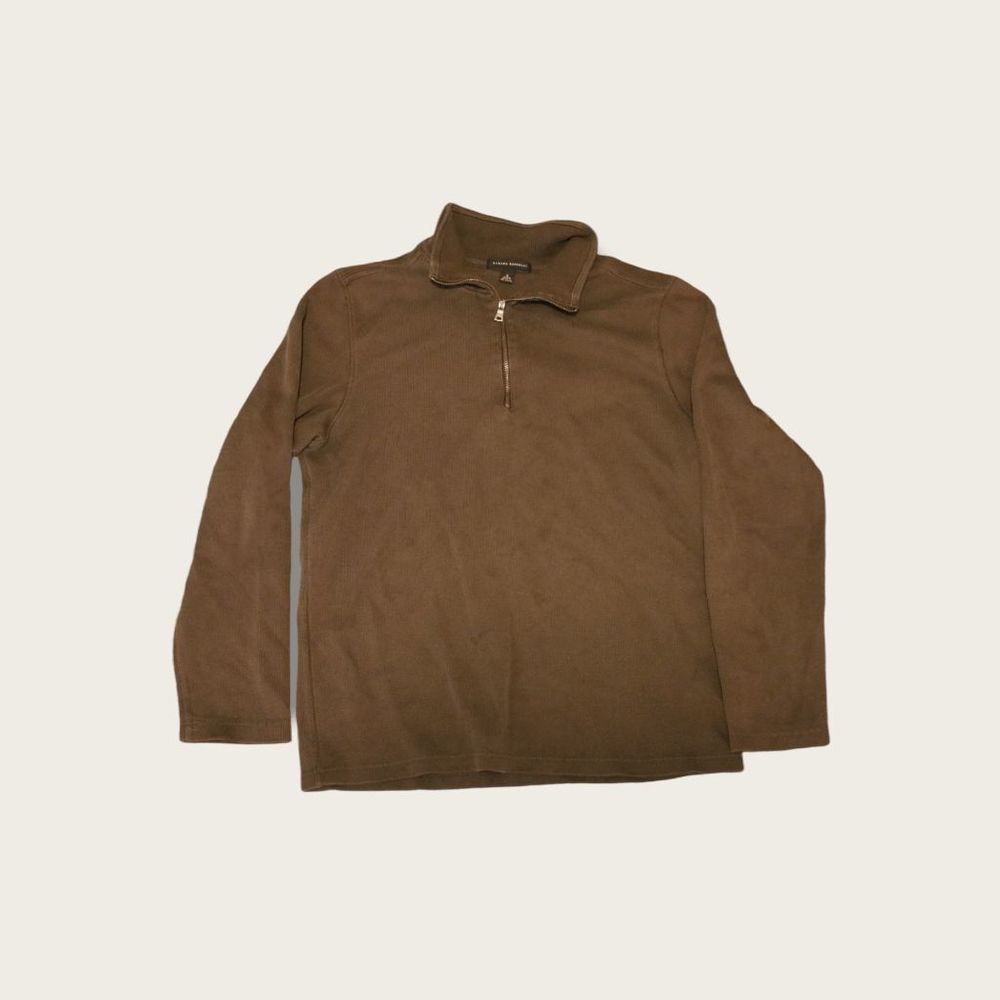 Banana Republic Men's Quarter Zip Brown Size S